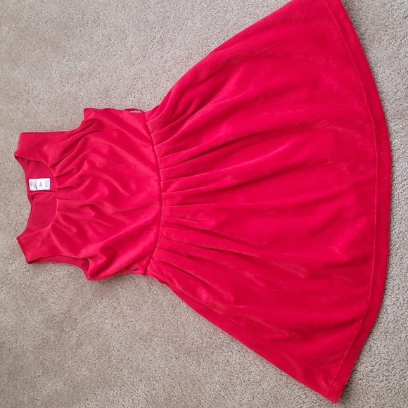 Carter's Other - ❣🖤❣Velvet Red Dress  Carters Girl's Sz 6X Like New